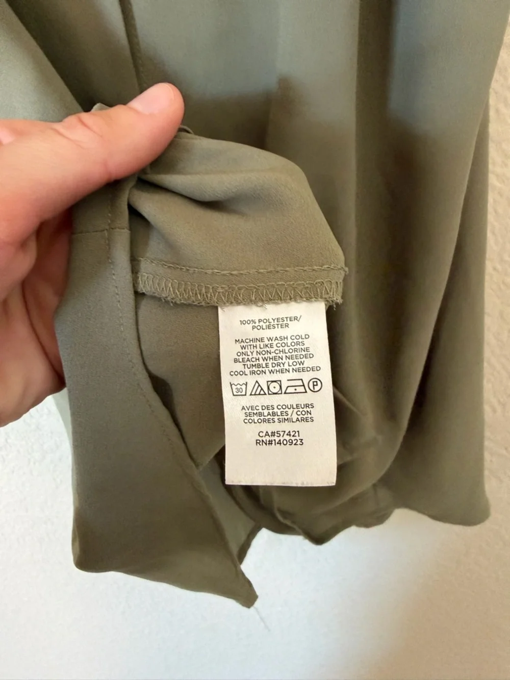 LOFT Tank Top Womens S Green‎ Button Front Tie Waist Cami Blouse